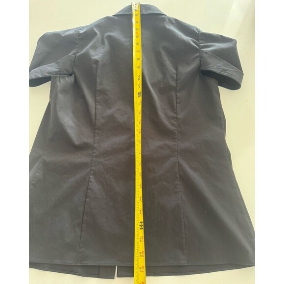 Michael Kors Collection Italy button up shirt Gold label Crushed sleeve size 10 - Picture 9 of 16